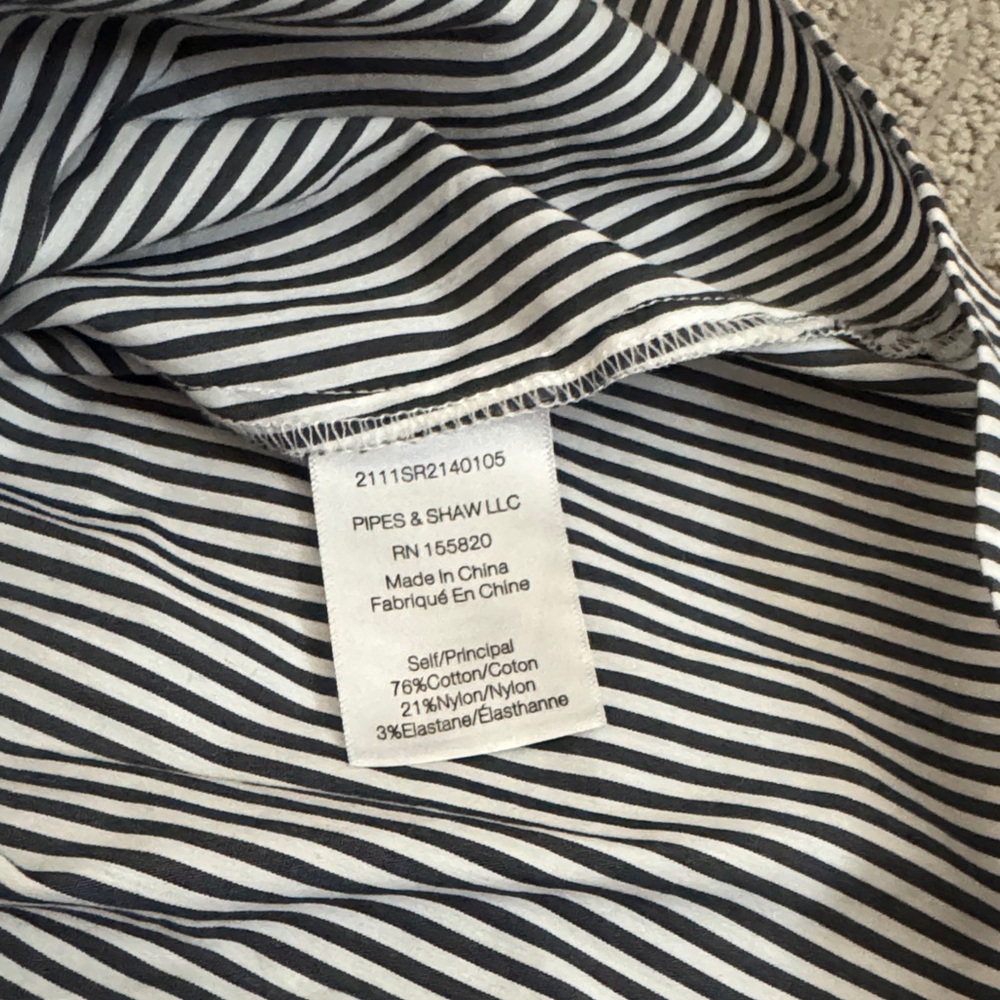 Veronica Beard Striped Button Down Rosamund Shirt - Picture 3 of 7